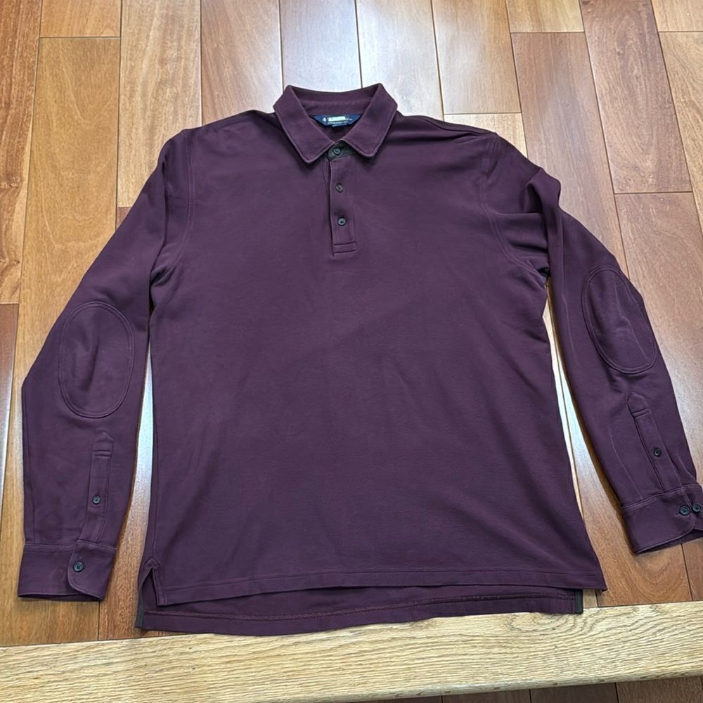 Brooks Brother Men’s Patches Cotten Long Sleeves shirt size‎ L